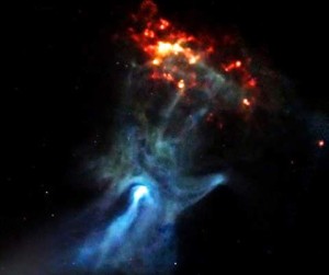 Телескоп NuSTAR зафиксировал в космосе огромную человеческую руку